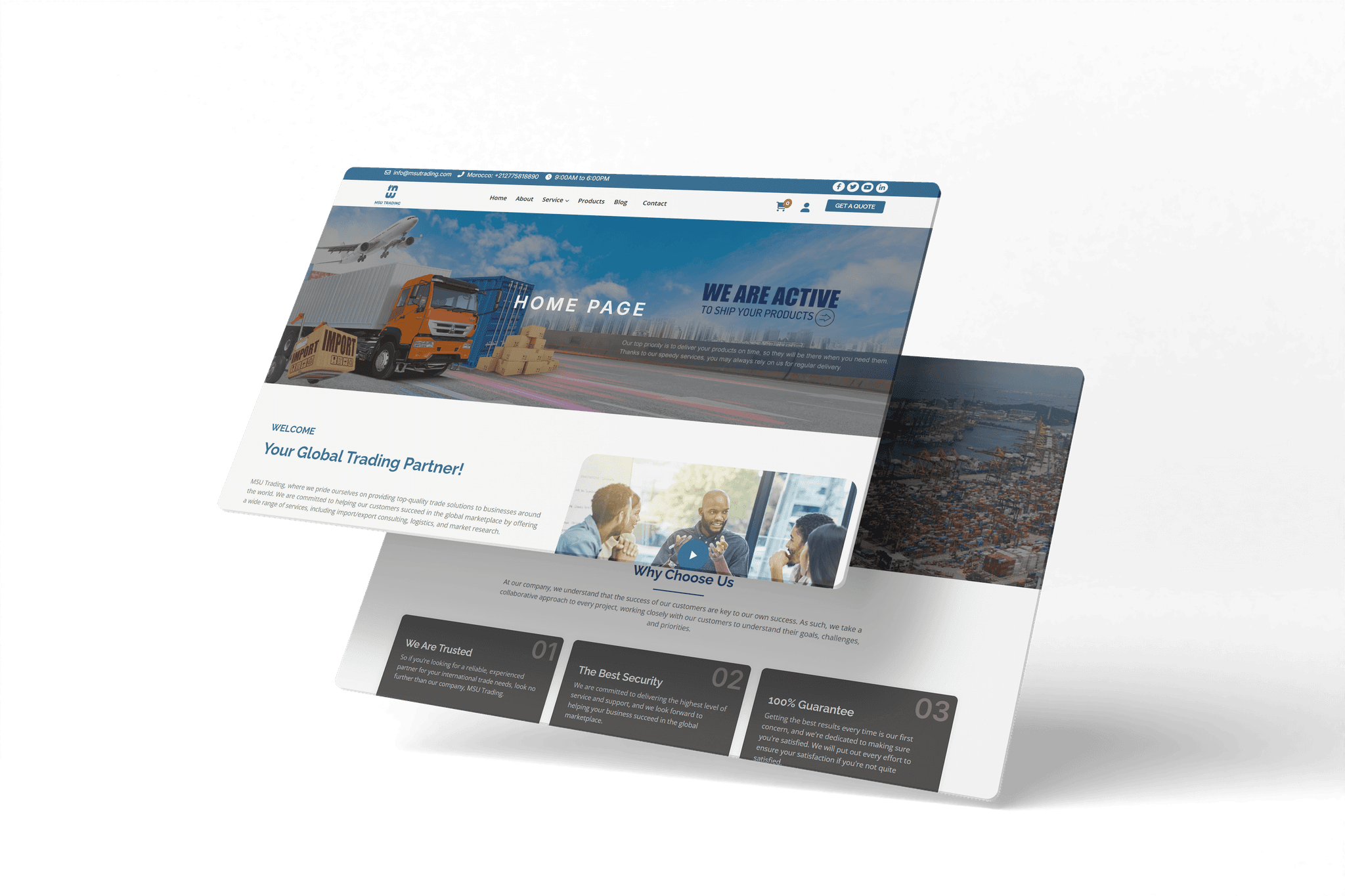 Softex Website slide