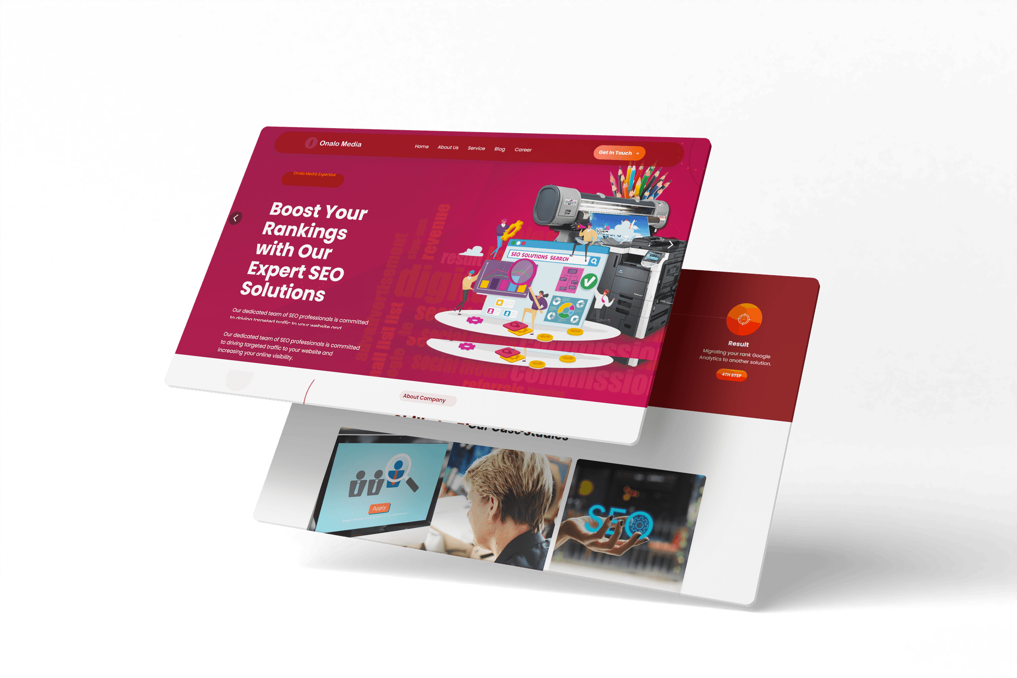 Softex Website slide