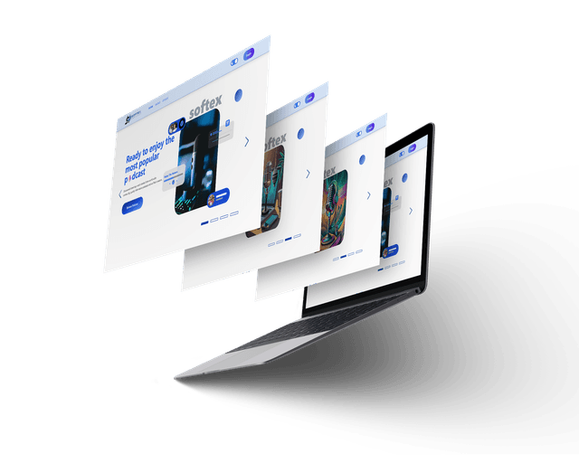 Game controller with blue lighting