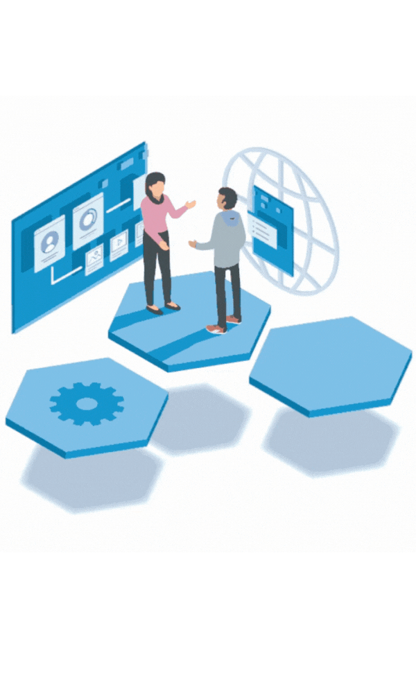 IT team working together